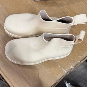 Free People Cream Ankle Boots